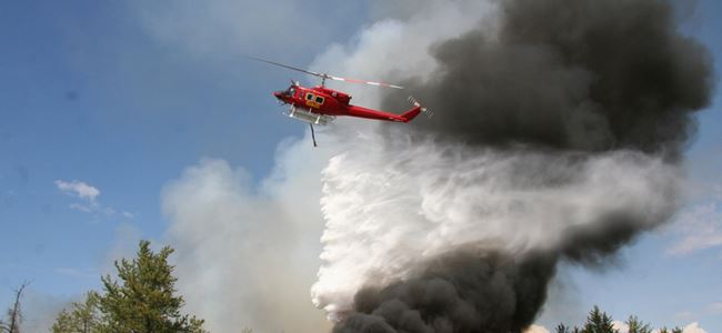 Yangın helikopteri için çalışmalar tamamlandı