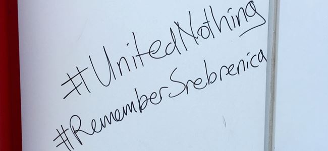 KTFF’nin duvarında “Srebrenitsa” mesajı!