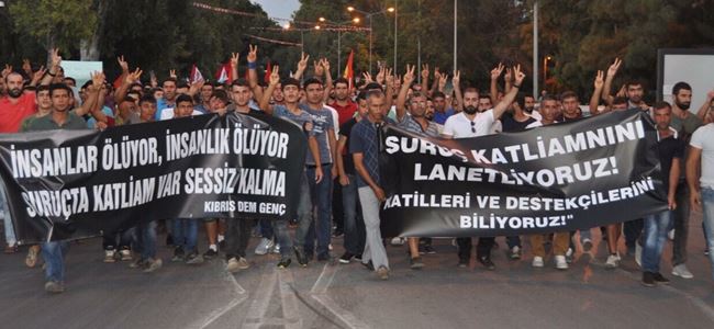 Suruç katliamı Lefkoşada protesto edildi