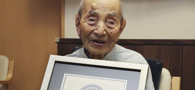 Dünyanın en yaşlı erkeği Japonyadan