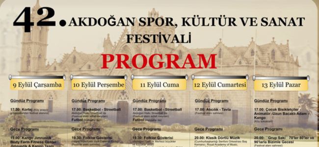 42. Akdoğan Festivali başlıyor