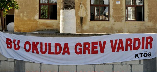 KTÖSün okullarda başlattığı grevler sürüyor