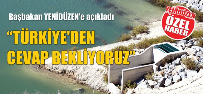 SU DOSYASI Türkiyeye iletildi