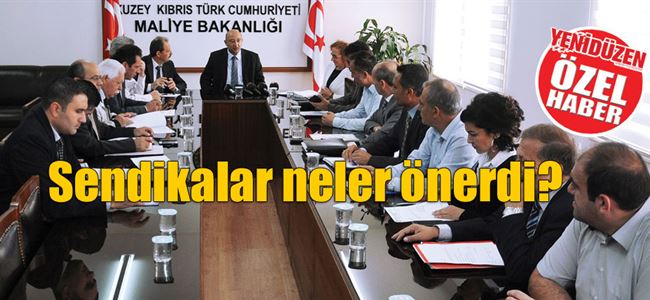  Sendikaların önerileri MASADA…