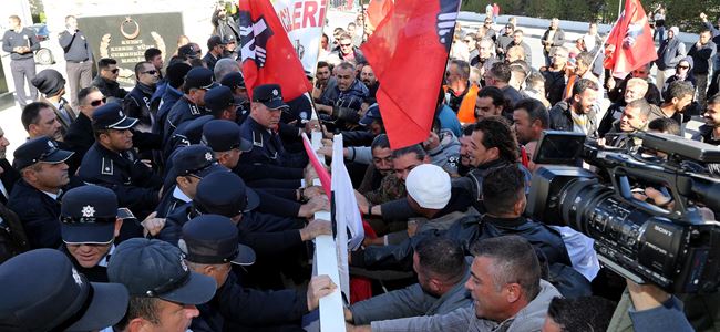 Erenköy Belediyesi çalışanlarından EYLEM