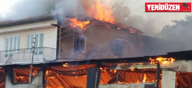 BAĞLIKÖY’DE KORKUTAN YANGIN