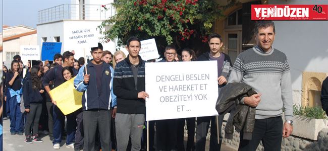 Gazi Lisesi’nden farkındalık yürüyüşü