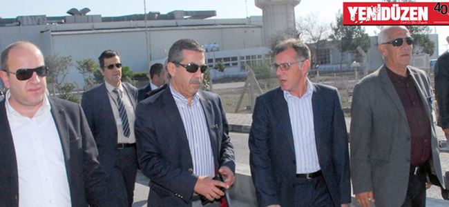 Ertuğruloğlu, Ercan’da incelemelerde bulundu