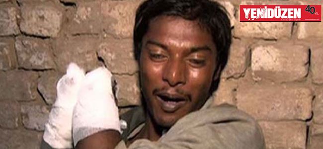 Borcunu ödemeyen işçinin ellerini kesti