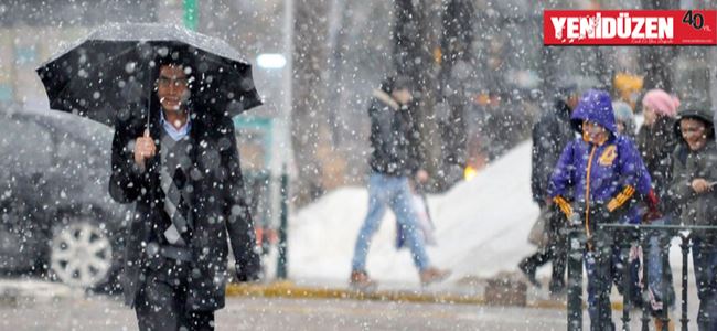 Karla karışık yağmur ve kar bekleniyor
