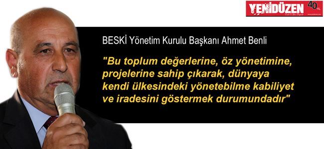 BESKİ Su Yönetimiyle ilgili görüşünü yineledi
