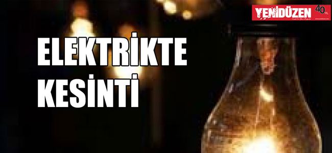 Dönüşümlü Elektrik Kesintisine Gidiliyor