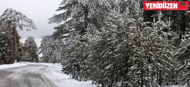 Trodos’ta yollar kapandı!