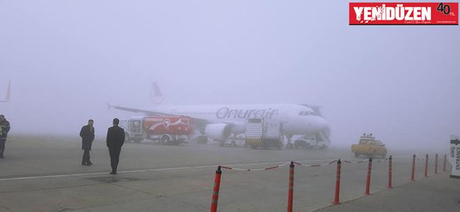 ‘Sis’ hava trafiğini etkiledi!