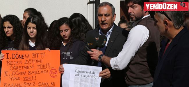 Beden Eğitimi Öğretmeni eksikliği nedeniyle eylem