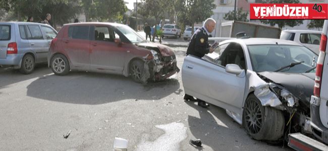Mağusa’daki kazada 6 araç hasar gördü...
