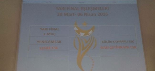 İşte yarı final eşleşmeleri