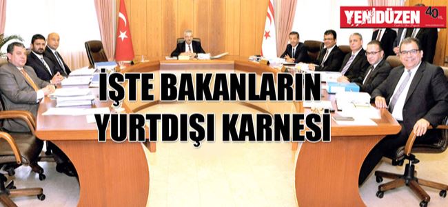 HANGİ BAKAN KAÇ DEFA YURTDIŞINA ÇIKTI?
