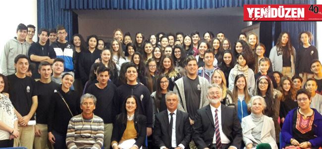 Benter, Lefkoşa Güzel Sanatlar Lisesi’ni ziyaret etti