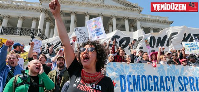 Demokrasi Baharı gösterisinde 400 gözaltı