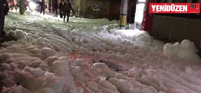 Gizemli köpükler korkuttu