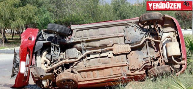 Takla atarak yan durabildi!