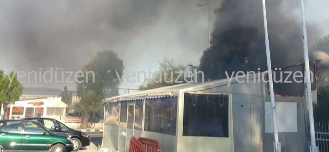 Fuar Alanı’nda korkutan yangın