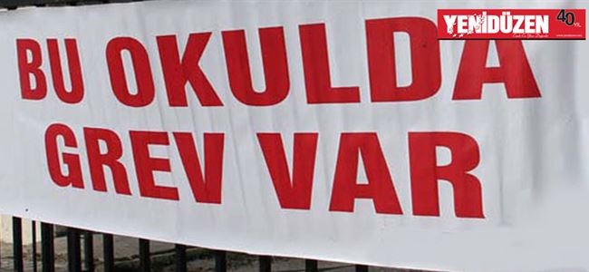 Orta eğitimde yarın GREV VAR