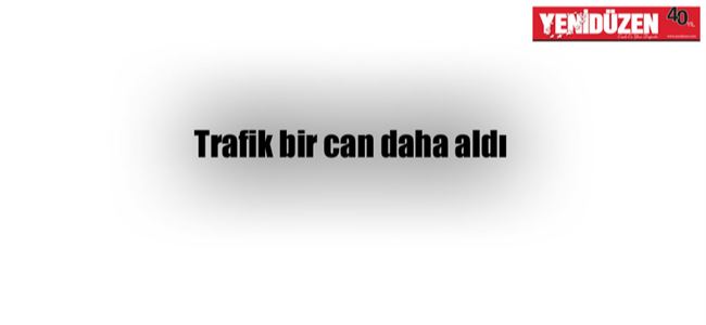 Trafik bir can daha aldı