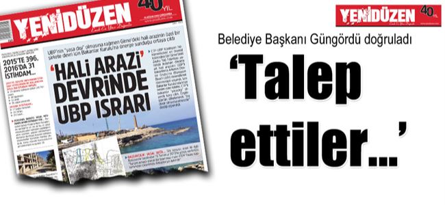 Belediye arazileri de istendi