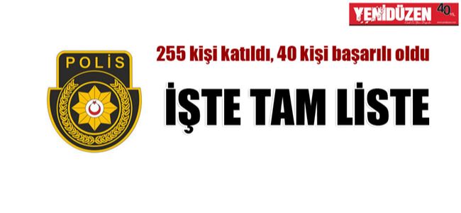 Polis adayları için yeterlilik sınavı yapıldı