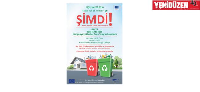 “Yeşil Hafta 2016” çerçevesinde etkinlikler düzenleniyor