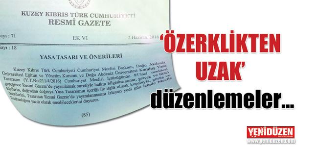 ‘ÖZERK DAÜ’NÜN ÜZERİ ÇİZİLDİ
