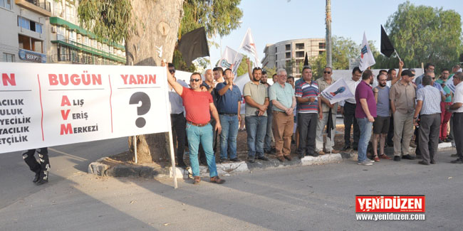 AVM inşaatının durdurulması için eylem yaptılar...