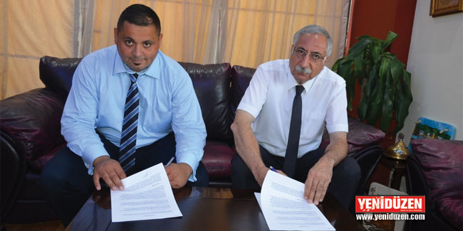 Kaldırım çalışması için sözleşme imzalandı