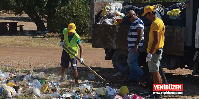Boğaz piknik alanından 18 ton çöp çıktı!