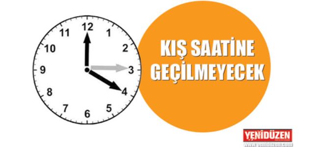 Türkiyede saatler değişmiyor