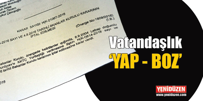 Araştırmadan veriyor, iptalle geri alıyorlar