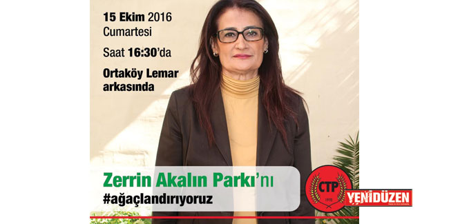 Dr. Zerrin Akalın Parkı ağaçlandırılacak