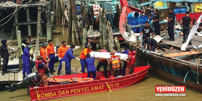 Göçmen işçileri taşıyan tekne alabora oldu