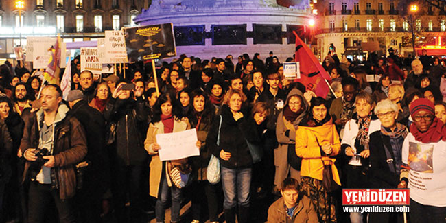 Pariste sığınmacılara destek gösterisi 