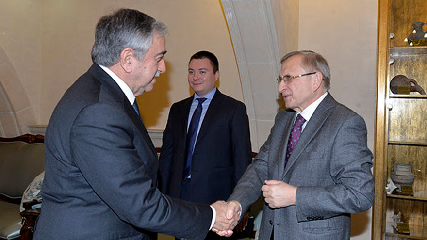 Akıncı, Rusya Büyükelçisini kabul etti