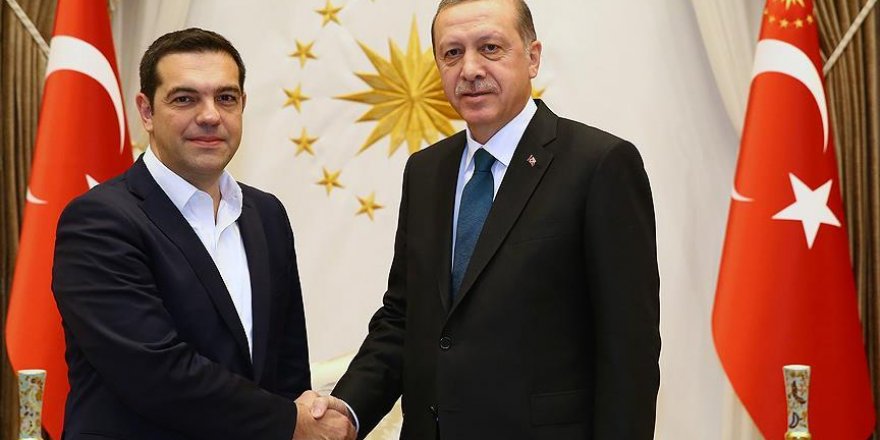 Erdoğan, Çipras ile Kıbrıs'ı görüştü