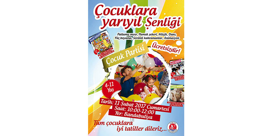 Girne Belediyesi çocuk partisi düzenliyor