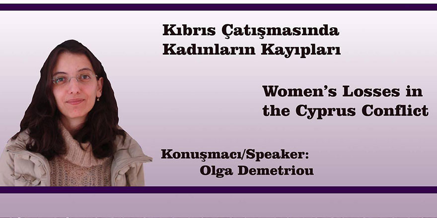 “Sister Speak to Me” Konferansımızın bu yılki konuğu Olga Demetriou