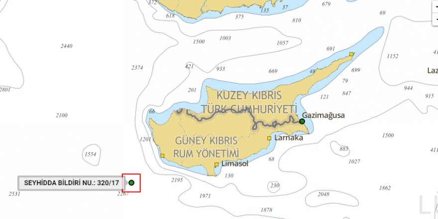 Türk Deniz Kuvvetleri’nden,  Baf açıklarında atış tatbikatı!