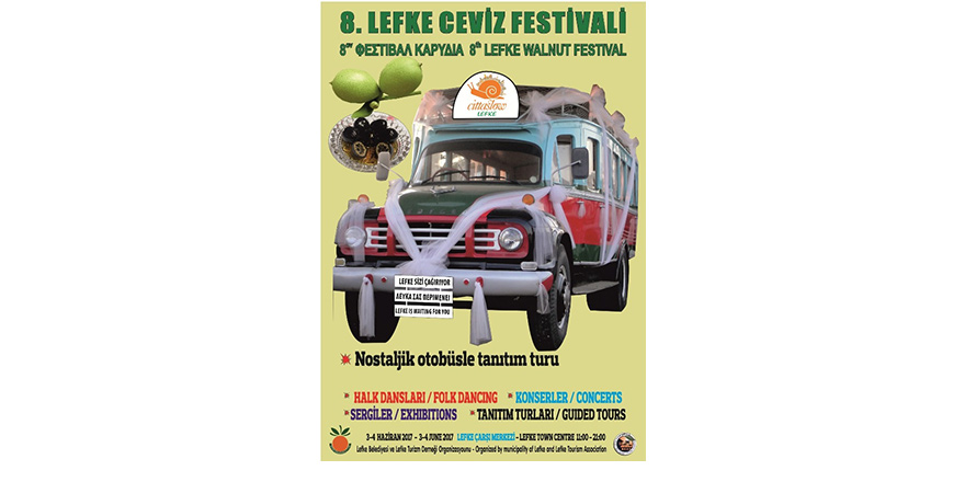 8’inci Lefke Ceviz Festivali 3-4 Haziran’da…