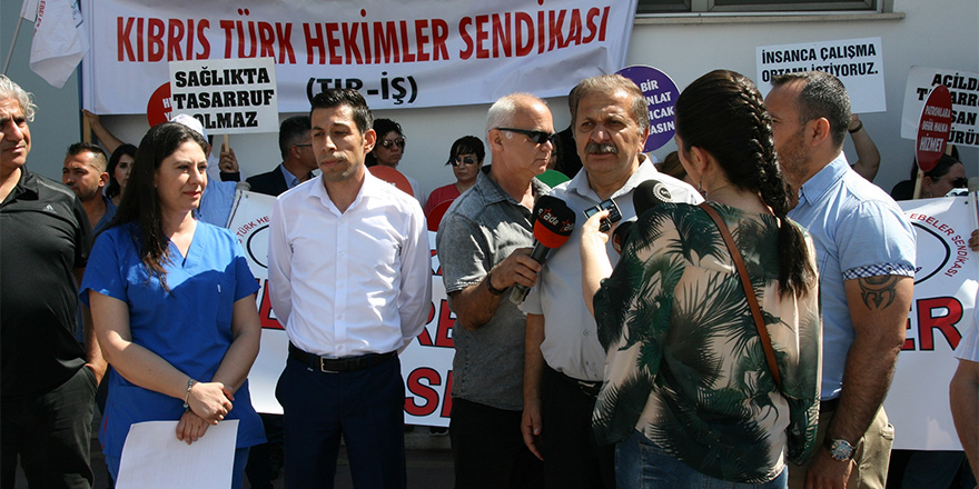'Sağlık'taki eylem Girne'ye taşındı