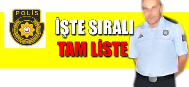 POLİS TERFİLERİ AÇIKLANDI