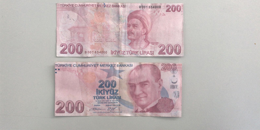 SAHTE 200TL BANKNOTLARA DİKKAT